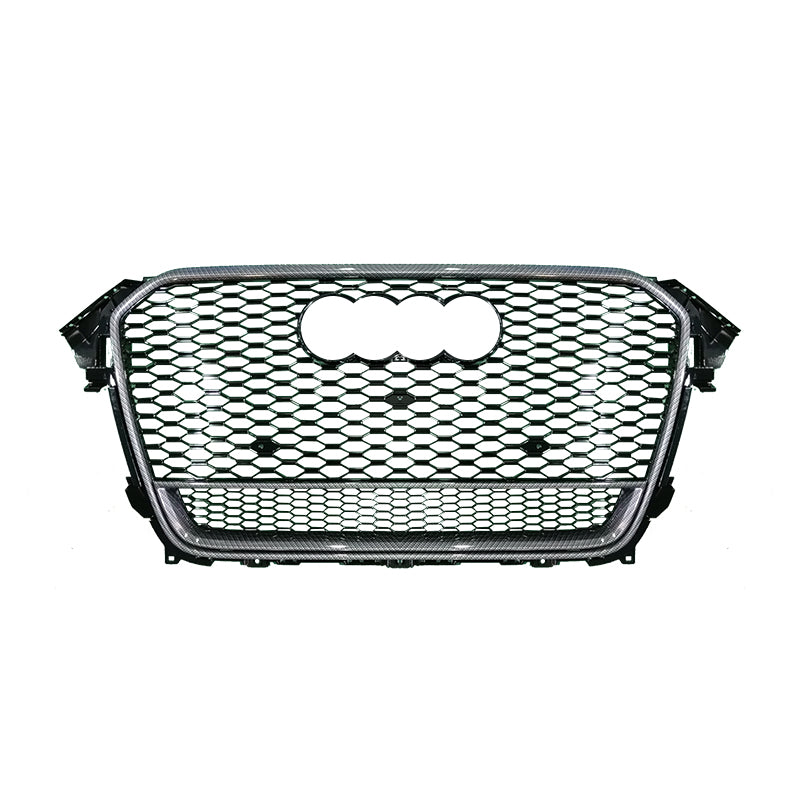 2013-2016 Audi RS4 Honeycomb Grille With Quattro In Lower Mesh For Audi A4 S4 B8.5