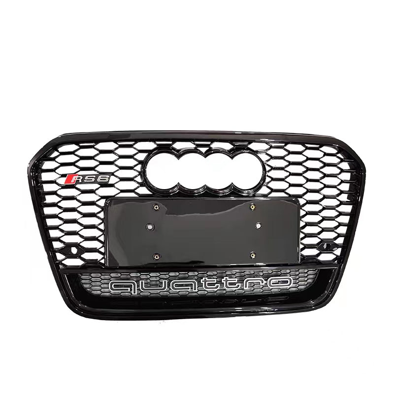 2012-2015 Audi RS6 Honeycomb Grille With Lower Mesh Quattro For Audi A6 S6 C7