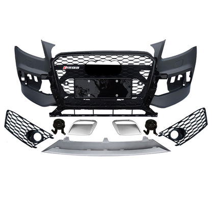 2013-2018 Audi RSQ5 Front Bumper For Q5/SQ5 8R.5/B8.5 RSQ5 Style Body Kits With Honeycomb Grille | RSQ5 Bumper