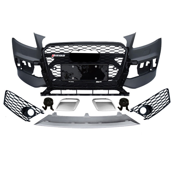 2013-2018 Audi RSQ5 Front Bumper For Q5/SQ5 8R.5/B8.5 RSQ5 Style Body Kits With Honeycomb Grille | RSQ5 Bumper