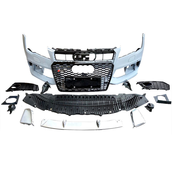 2008-2015 Audi RS7 C7 Front Bumper With Honeycomb Grille Front Lip For Audi A7 S7 C7
