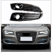 2011-2014 Audi Front Bumper Down Grille Honeycomb Style Fog Light Grilles For Audi A8 S8 D4