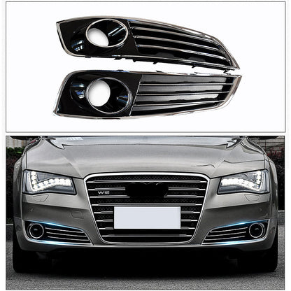 2011-2014 Audi Front Bumper Down Grille Honeycomb Style Fog Light Grilles For Audi A8 S8 D4