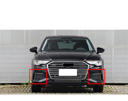2019-2022 Audi Front Bumper Down Grille Honeycomb Style Non S Line Fog Light Grilles For Audi A6 S6 C8