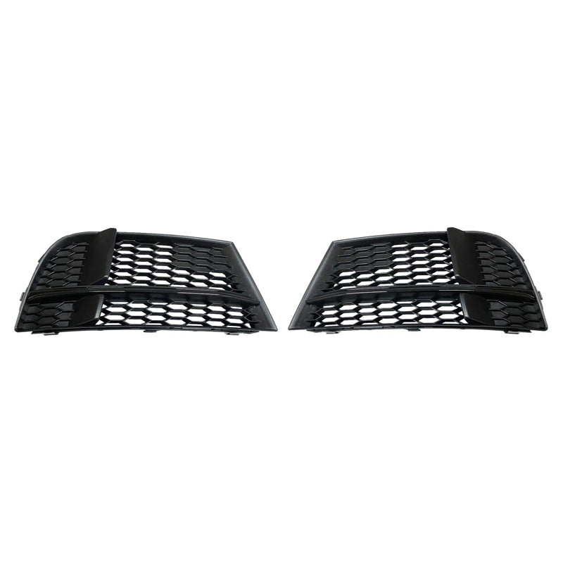 2017-2019 A3 S3 8V.5 Audi Front Bumper Down Grille Honeycomb Style S line Fog Light Grilles For Audi A3 S3 8V.5