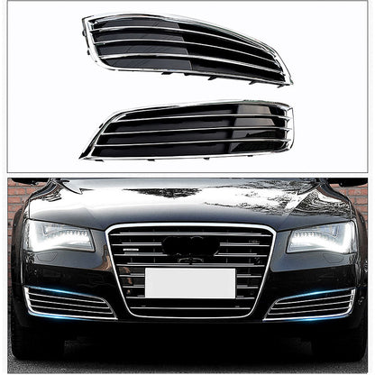 2011-2014 Audi Front Bumper Down Grille Honeycomb Style Fog Light Grilles For Audi A8 S8 D4
