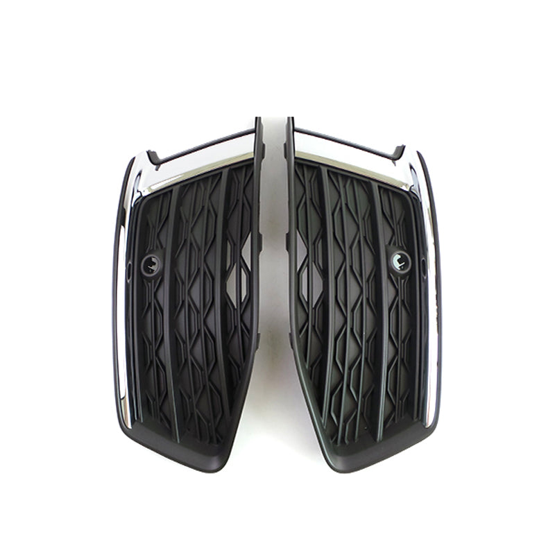 2019-2022 Audi Front Bumper Down Grille Honeycomb Style Non S Line Fog Light Grilles For Audi A6 S6 C8