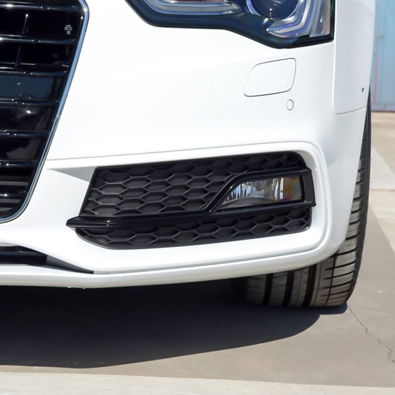 2012-2016 Audi Front Bumper Down Grille Honeycomb Style Fog Light Grilles For Audi A5 S5 B8.5
