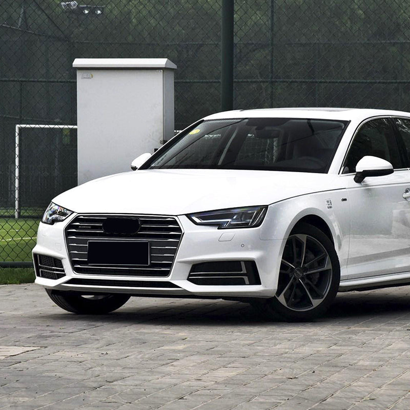2017-2019 Audi Front Bumper Down Grille Honeycomb Style S line Fog Light Grilles For Audi A4 S4 B9