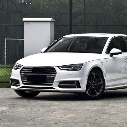 2017-2019 Audi Front Bumper Down Grille Honeycomb Style S line Fog Light Grilles For Audi A4 S4 B9
