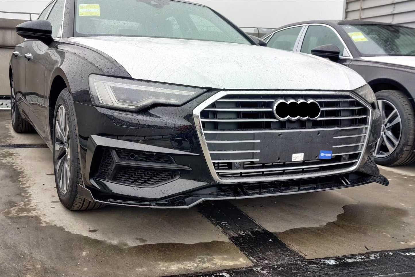 2019-2022 Audi Front Bumper Down Grille Honeycomb Style Non S Line Fog Light Grilles For Audi A6 S6 C8