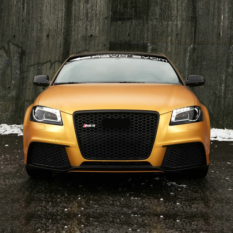 2008-2012 Audi RS3 Front Bumper For A3/S3 8P.5 Body Kits With Honeycomb Grille Fog Light Grille | RS3 Bumper