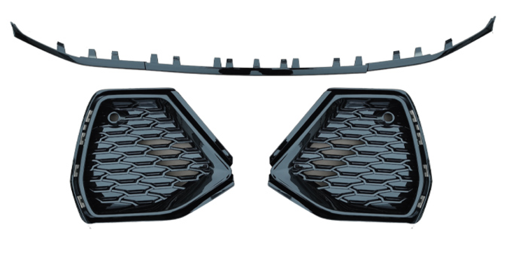 2020-2023 Audi Front Bumper Down Grille Honeycomb Style Fog Light Grilles For Audi Q3 SQ3 F3
