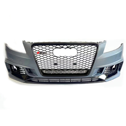 2008-2012 Audi RS4 Front Bumper For A4/S4 B8 Body Kits With Fog Light Grille Honeycomb Grille | RS4 Front Bumper