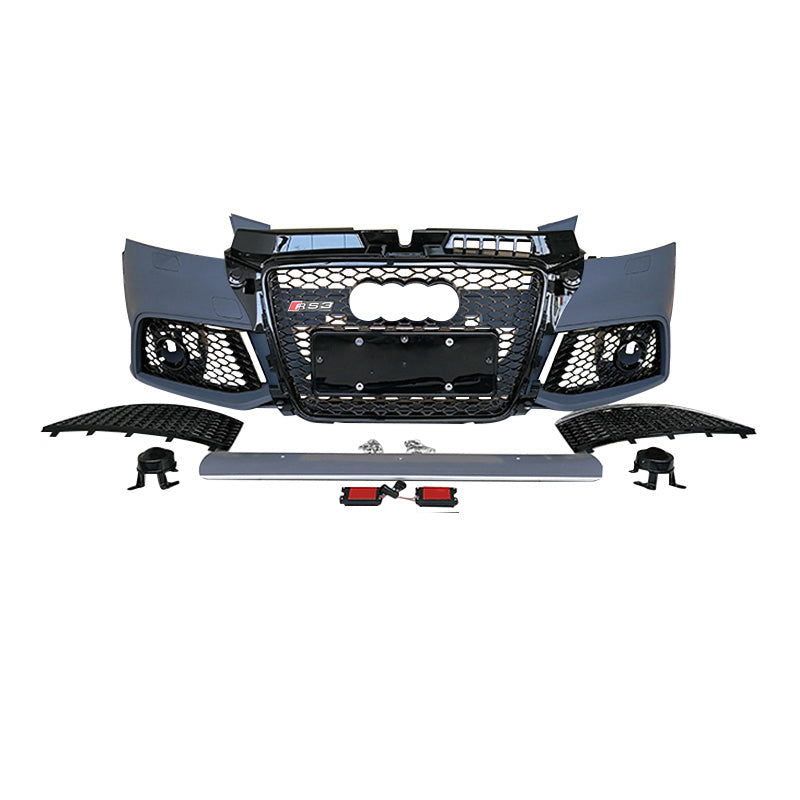 2008-2012 Audi RS3 Front Bumper For A3/S3 8P.5 Body Kits With Honeycomb Grille Fog Light Grille | RS3 Bumper