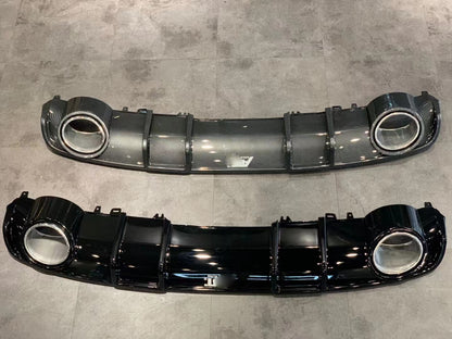 2017-2019 Audi RS4 Style A4 Diffuser With Large Dual Tailpipe For Audi A4 S4 B9