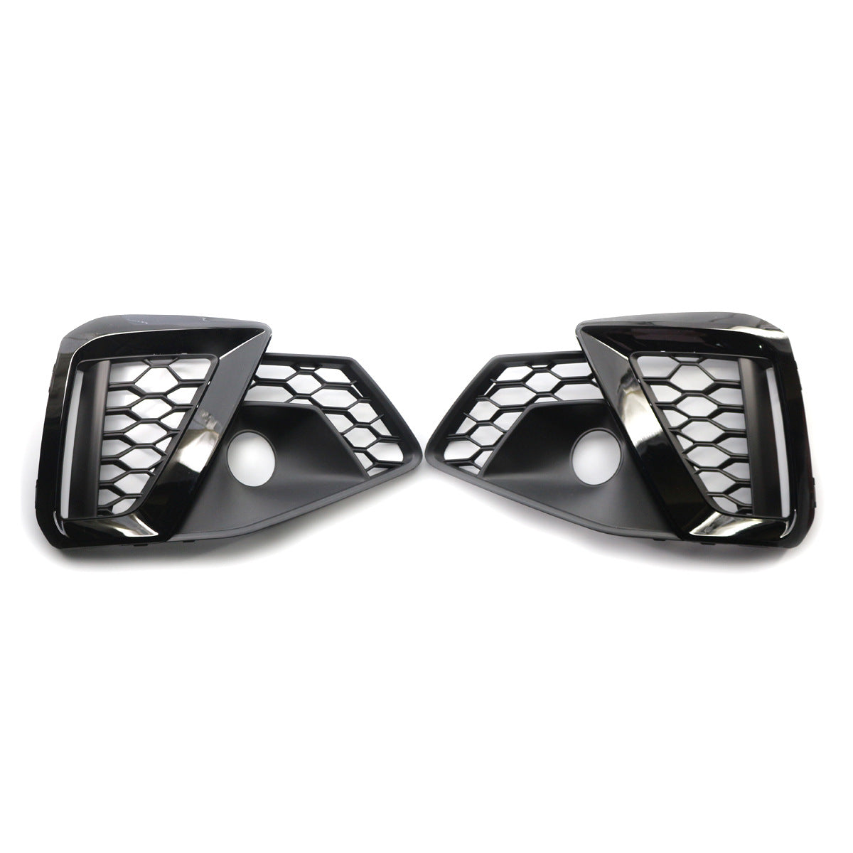 2020-2024 Audi Front Bumper Down Grille Honeycomb Style S line Fog Light Grilles For Audi A4 S4 B9.5