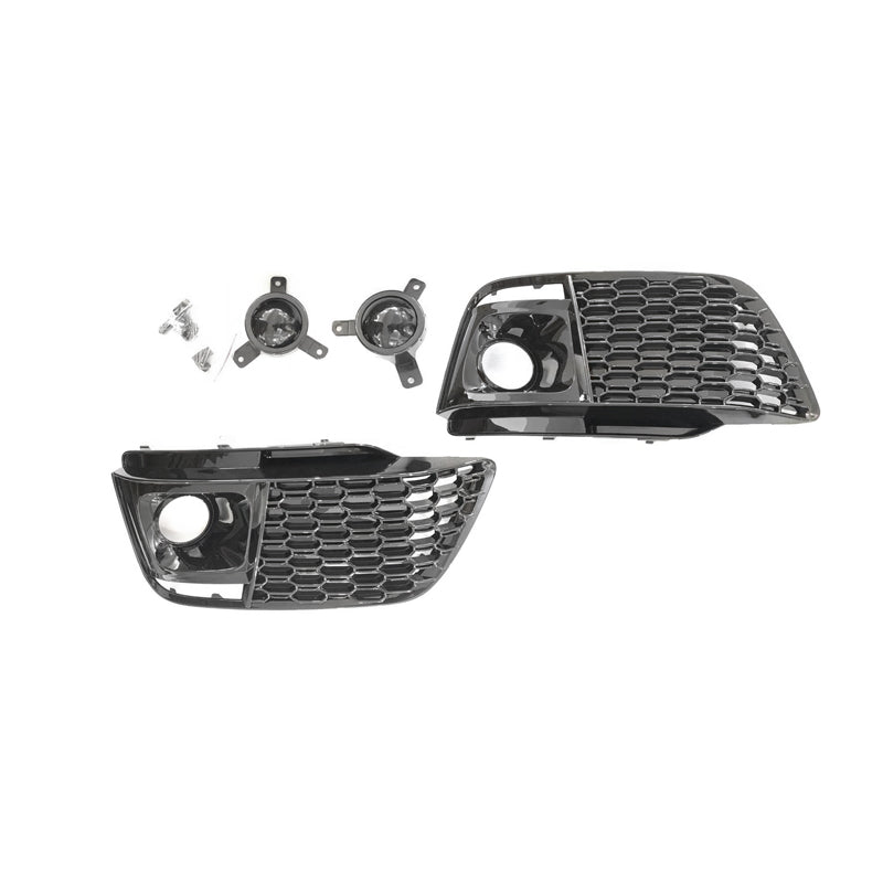 2019-2021 Audi Front Bumper Down Grille Honeycomb Style S Line Fog Light Grilles For Audi Q5 SQ5 B9