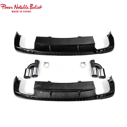 2020-2024 Audi S4 Style A4 Diffuser With Tailpipe For Audi A4 S4 B9.5