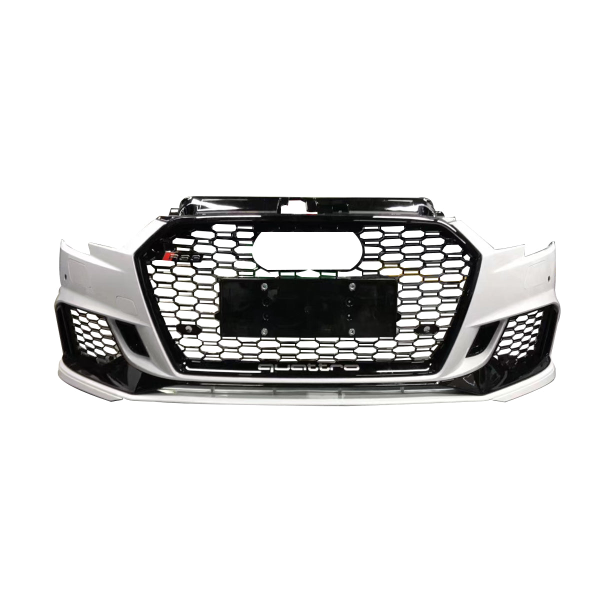 2017-2019 Audi RS3 Front Bumper For A3/S3 8V.5 Body Kits With ACC Honeycomb Grille Front Lip Splitter | RS3 Bumper