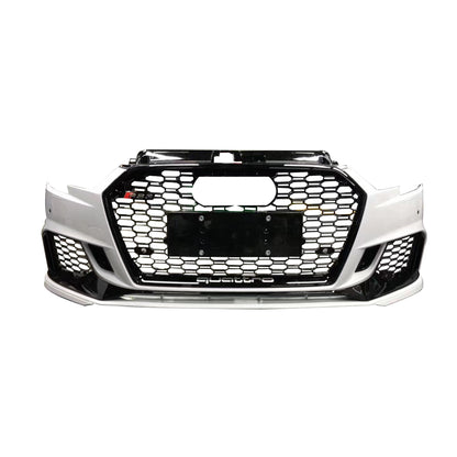 2017-2019 Audi RS3 Front Bumper For A3/S3 8V.5 Body Kits With ACC Honeycomb Grille Front Lip Splitter | RS3 Bumper