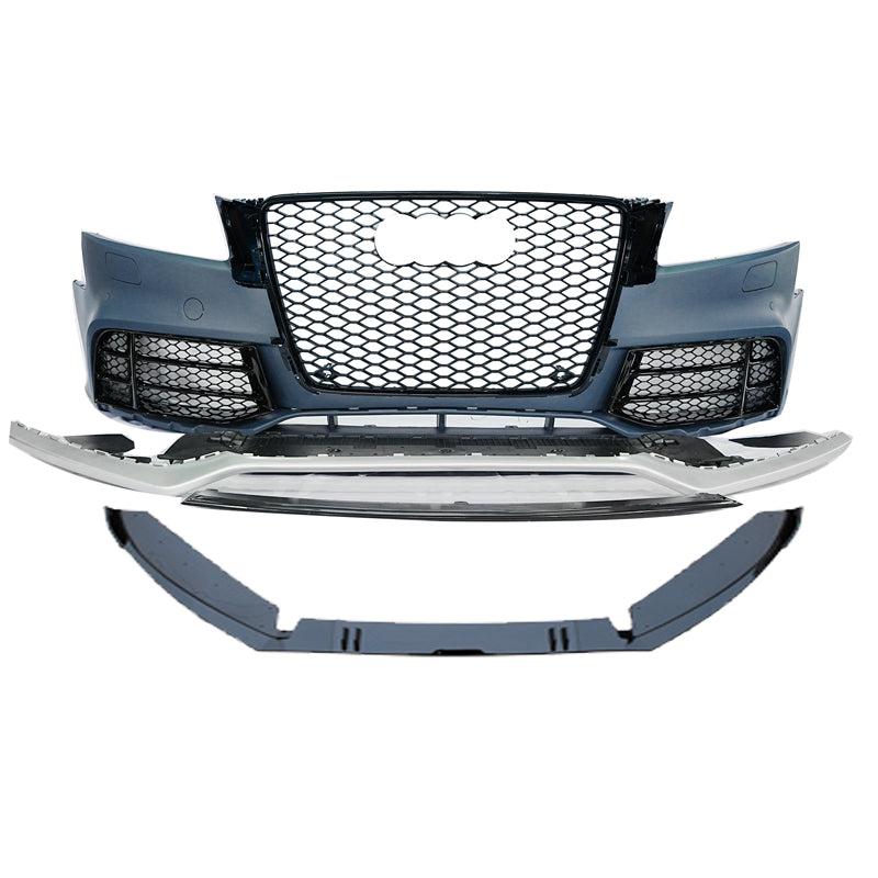 2009-2011 Audi RS5 Front Bumper For A5/S5 B8 Body Kits With Fog Light Grille Honeycomb Grille Front Lip Splitter | RS5 Bumper