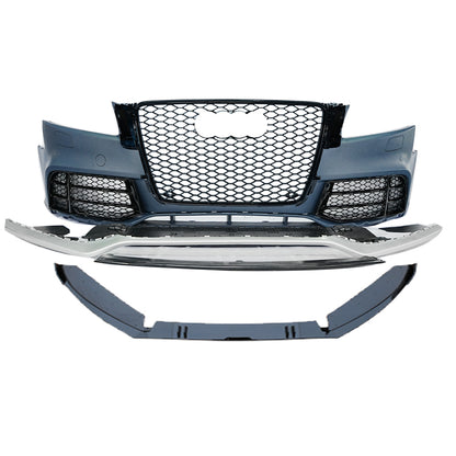 2009-2011 Audi RS5 Front Bumper For A5/S5 B8 Body Kits With Fog Light Grille Honeycomb Grille Front Lip Splitter | RS5 Bumper