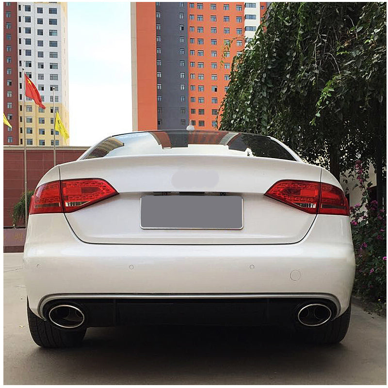 2008-2012 Audi S4 RS4 Style Rear Diffuser With Tailpipe For Audi A4 S4 B8