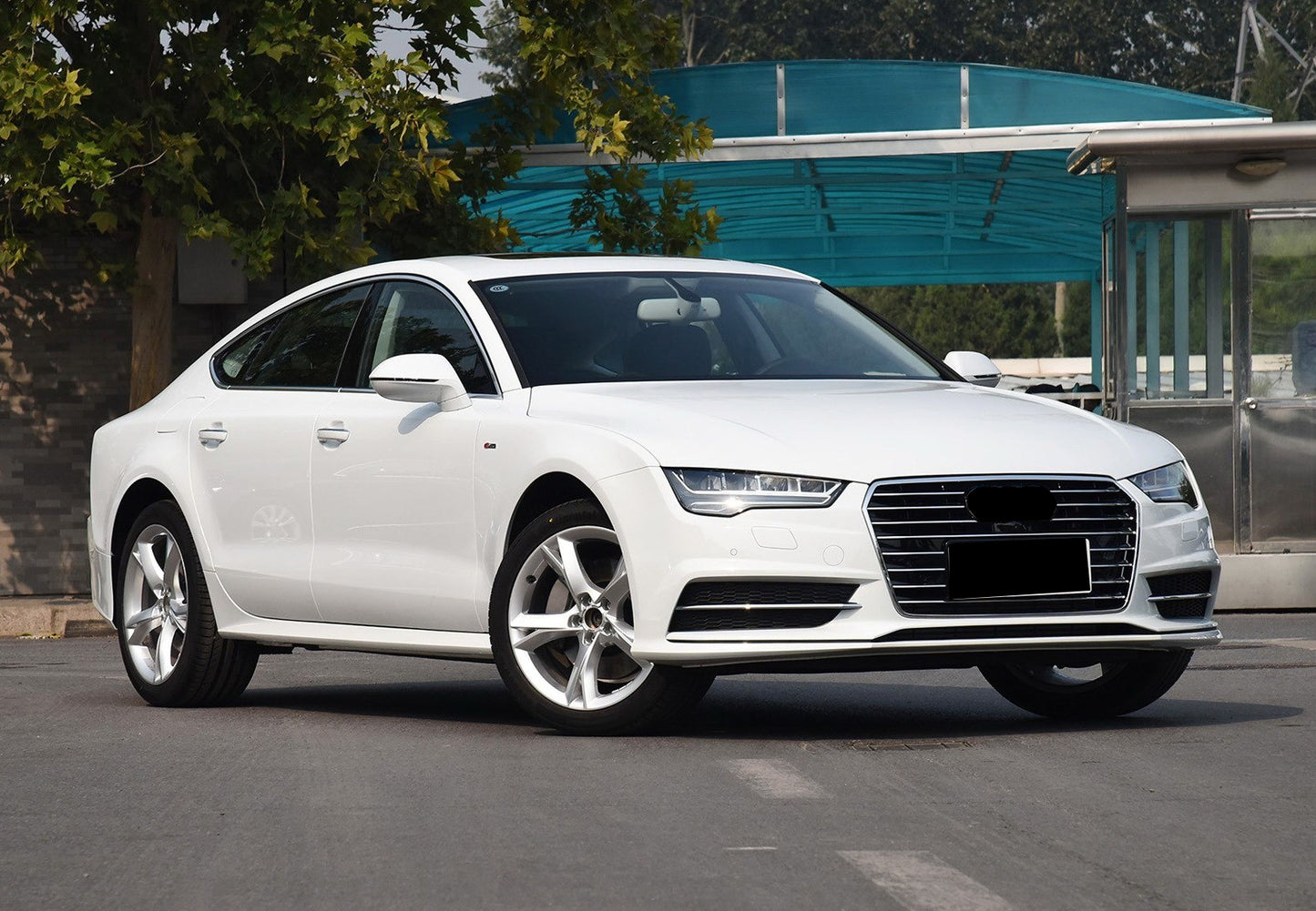 2016-2018 Audi Front Bumper Down Grille Honeycomb Style Fog Light Grilles For Audi A7 S7 C7.5