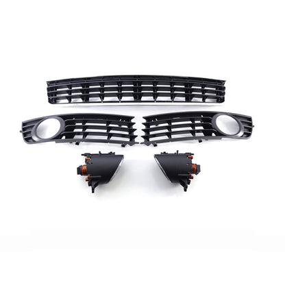 2001-2004 Audi Front Bumper Down Grille Honeycomb Style Honeycomb Fog Light Grilles For Audi A4 S4 B6