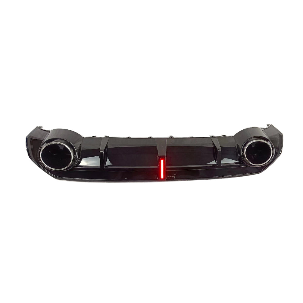 2020-2024 Audi RS3 Style A3 S line rear diffuser and large dual tailpipe For Audi A3 S3 8Y