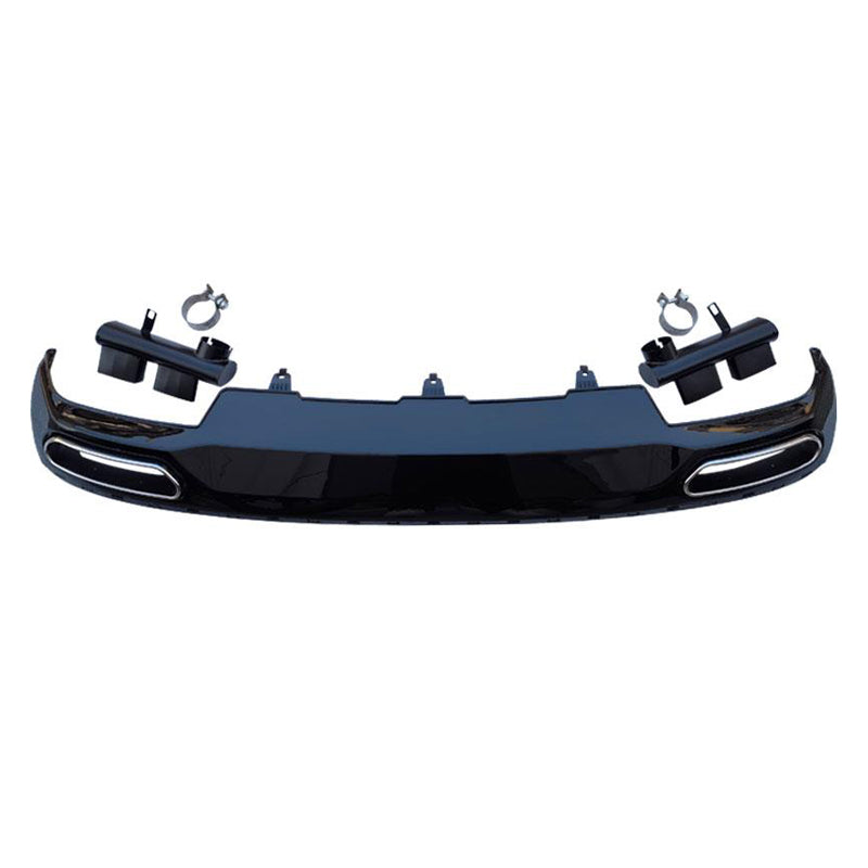 2012-2015 Audi A6 S6 Rear Diffuser With Tailpipe For Audi A6 S6 C7