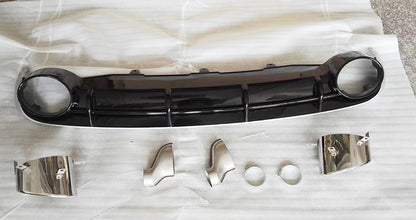 2012-2015 Audi RS6 Style Rear Diffuser With Tailpipe For Audi A6 S6 C7