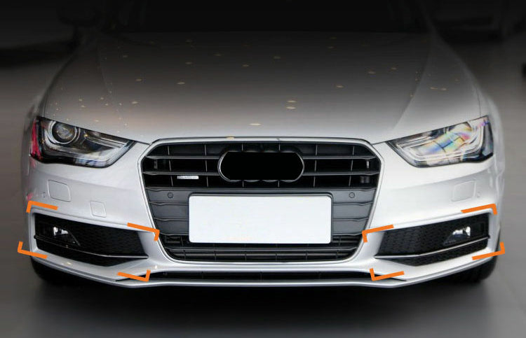 2013-2016 Audi RS4 Style S line Fog Light Grilles For Audi A4 S4 B8.5