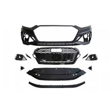 2017-2019 Audi RS5 Front Bumper For A5/S5 B9 Upgrade To B9.5 Style Body Kits With ACC Fog Light Grille Honeycomb Grille Front Lip Splitter | RS5 Bumper