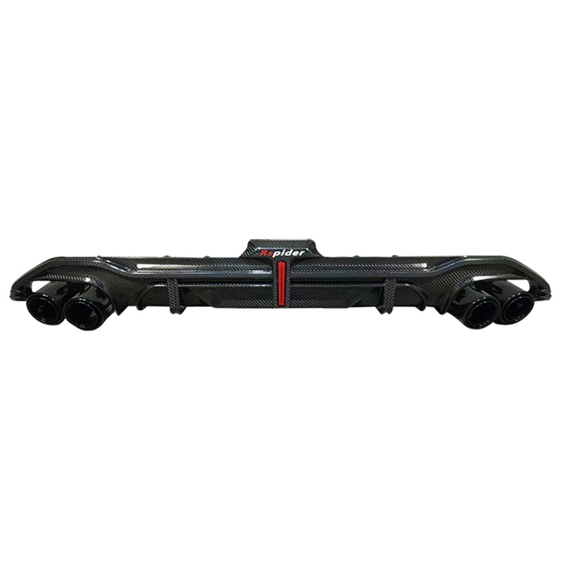2020-2024 Audi S3 Style A3 S line Rear Diffuser With Tailpipe For Audi A3 S3 8Y