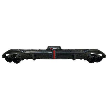 2020-2024 Audi S3 Style A3 S line Rear Diffuser With Tailpipe For Audi A3 S3 8Y