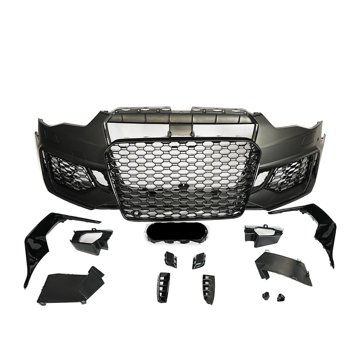 2012-2016 Audi RS5 Front Bumper For A5/S5 B8.5 Upgrade To B9 Body Kits With Fog Light Bumper Down Grille Honeycomb Grille | RS5 Front Bumper