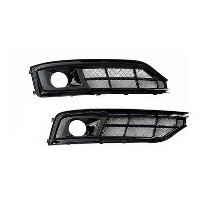 2015-2018 Audi Front Bumper Down Grille Honeycomb Style Non S line Fog Light Grilles For Audi A8 S8 D4 PA