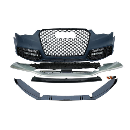 2012-2016 Audi RS5 Front Bumper For A5/S5 B8.5 Body Kits With Fog Light Grille Honeycomb Grille Front Lip Splitter | RS5 Front Bumper