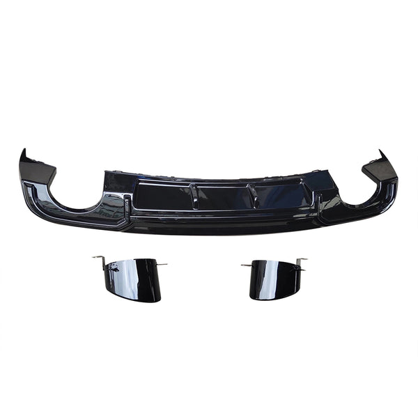 2017-2019 Audi RS3 Style A3 Non S-line rear diffuser and tailpipe For Audi A3 S3 8V.5