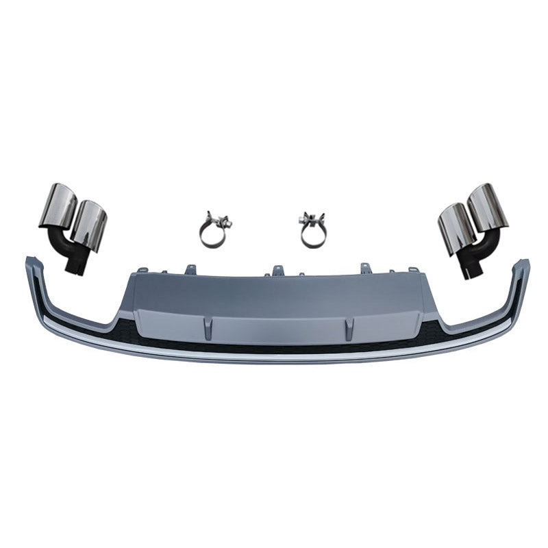 2016-2018 Audi RS7 S7 Style A7 Rear Diffuser With Tailpipe For Audi A7 S7 C7.5