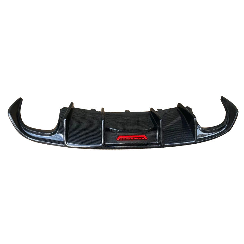 2009-2011 Audi A5 S5 Coupe 2 Doors Carbon Fiber Diffuser With Tailpipe For Audi A5 S5 B8 2 Door Coupe
