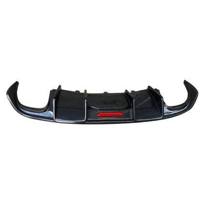2009-2011 Audi A5 S5 Coupe 2 Doors Carbon Fiber Diffuser With Tailpipe For Audi A5 S5 B8 2 Door Coupe