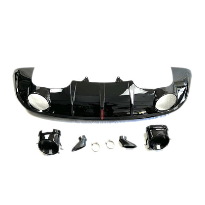 2008-2017 Audi RSQ5 Style Q5 Non-S line Rear Diffuser With Large Dual Tailpipe For Audi Q5 SQ5 8R 8R.5/B8 B8.5