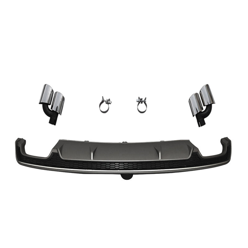 2016-2018 Audi RS7 S7 Style A7 Rear Diffuser With Tailpipe For Audi A7 S7 C7.5