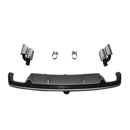 2016-2018 Audi RS7 S7 Style A7 Rear Diffuser With Tailpipe For Audi A7 S7 C7.5