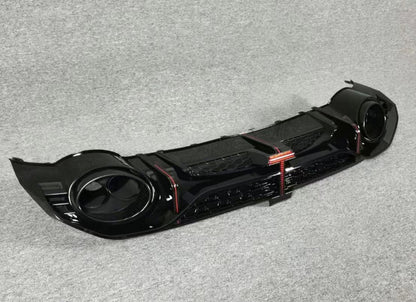 2020-2024 Audi RS3 Style A3 S line rear diffuser and large dual tailpipe For Audi A3 S3 8Y