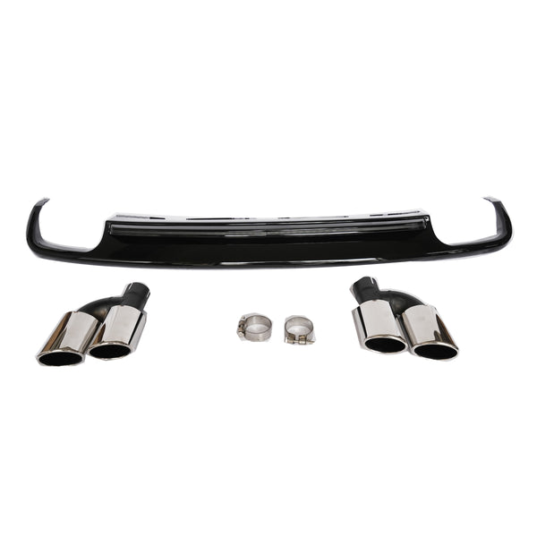 2012-2015 Audi A6 S6 Rear Diffuser With Tailpipe For Audi A6 S6 C7
