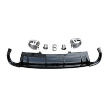 2017-2019 Audi RS4 Style A4 Diffuser With Large Dual Tailpipe For Audi A4 S4 B9